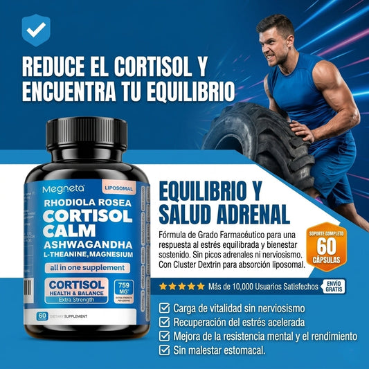 Cortisol Calm - Capsulas para controlar el cortisol - OFERTA 2X1