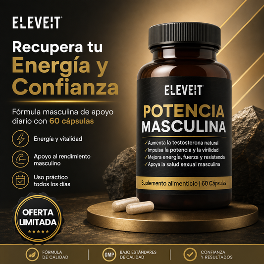 Eleveit Potencia Max™ — 60 Cápsulas de Vitalidad Masculina